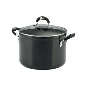 8 Qt Non Stick Covered Stock Pot, Gray,  Tramontina