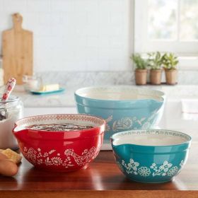 Mixing Bowl Set, 3-Piece Ceramic,  Mazie