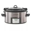 Crock Pot, 7qt, Cook & Carry, Programmable, Easy-Clean, Slow Cooker - Stainless Steel