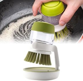Dish Scrubber Brush with Handle, 3 Pack Kitchen Scrub Brush for Dishes, Sink Cleaning Brush