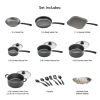 Cookware Set, 18 Piece Non-stick, Steel Gray, Tramontina Primaware
