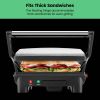 Panini Press & Grill, 3-in-1 Electric, Indoor,  4-Slice, Sandwich Press, Opens 180¬∞ for Grilling