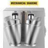 BLEMilk Tea Shaker Machine, 110V Electric, 120W Stainless Steel Double-Cup Shaker Machine, Silver