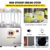 Commercial Beverage Dispenser, 9.5 Gallon, 2 Tank, 110V Commercial Juice Dispenser, 18 Liter Per Tank, 300W