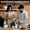 Tea Kettle for Coffee Brewing, Electric, Gooseneck Kettle, Temp Control, 5 Presets; 1200W Rapid Heat
