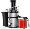 High Juice Yield  Centrifugal Juicer;  Juice Extractor with Extra Large 3inch Feed Chute Filter; Fruits and Vegetables;  Easy to Cl