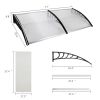 Window Awning, 80"x 40" Outdoor Patio Canopy, Rain Cover, UV Protected Eaves