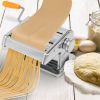 Noodle Making Machine, Dual-blade Multifunctional Manual Hand-cranking Operation Stainless Steel RT
