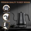 Tea Kettle for Coffee Brewing, Electric, Gooseneck Kettle, Temp Control, 5 Presets; 1200W Rapid Heat