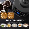 Tea Kettle for Coffee Brewing, Electric, Gooseneck Kettle, Temp Control, 5 Presets; 1200W Rapid Heat