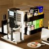 Spice Storage Rack, 4 Pack Magnetic Organizer for Refrigerator and Oven, Black