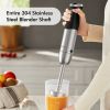 Handheld Blender, 1000W Immersion Hand Blender, Multifunctional 5-in-1 , 12-Speeds, Stainless Steel blender shaft, includes 600ml Mixing Beaker, 5