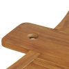 Folding Bar Table 61"x20.9"x41.3" Solid Teak Wood