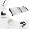 Window Awning, 80"x 40" Outdoor Patio Canopy, Rain Cover, UV Protected Eaves