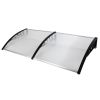 Window Awning, 80"x 40" Outdoor Patio Canopy, Rain Cover, UV Protected Eaves