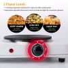 Dual Hot Plate, 2000W,  Double Electric Burner, Portable, 5 Gear Temperature Control