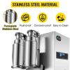 BLEMilk Tea Shaker Machine, 110V Electric, 120W Stainless Steel Double-Cup Shaker Machine, Silver