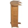 Folding Bar Table 61"x20.9"x41.3" Solid Teak Wood