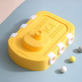 Ice Cream Mold, Silicone, Ice Lattice, Boat Shape, DIY Children's Ice Cream, Removable Silicone Popsicle Molds, Cute Ice Pops (Color: Yellow)