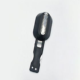 Fish Skaler, Scale Brus, Fast Remove Fish Knife Cleaning Peeler Scaler Scraper Seafood Tools (Color: Black)