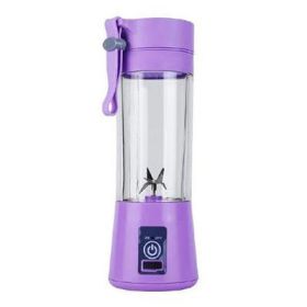 Portable Blender, 380ML USB Portable Fruit Electric Juicing Cup Kitchen Gadgets (Color: Purple)