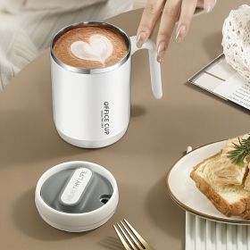 Durable Coffee Mug With Splash Proof Sliding Lid;  Stainless Steel, Cups With Lid, 16 Oz, Stainless Steel (Color: Grey)