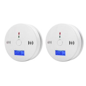 Carbon Monoxide Detector, 6Pcs, CO Poisoning Warning Alarm, Detector, Meter, Kitchen, Fireplace (Color: 2PCS, Ships From: CN)