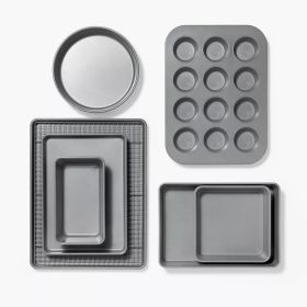 Bakeware Set, 8pc, Nonstick (Color: Grey)