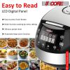 Asian Rice Cooker, 5 Core 5.3QtDigital Programmable 15-in-1 Ergonomic Large Touch Screen Electric Multi Cooker Slow Cooker Steamer Pot Warmer 11 Cups