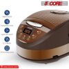 Asian Rice Cooker, 5 Core 5.3QtDigital Programmable 15-in-1 Ergonomic Large Touch Screen Electric Multi Cooker Slow Cooker Steamer Pot Warmer 11 Cups