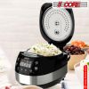 Asian Rice Cooker, 5 Core 5.3QtDigital Programmable 15-in-1 Ergonomic Large Touch Screen Electric Multi Cooker Slow Cooker Steamer Pot Warmer 11 Cups