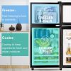 Compact Refrigerator,  CUTE RETRO PASTEL BLUE, 3.5Cu.Ft, Mini Fridge / Freezer, Antique Look, 2 Door